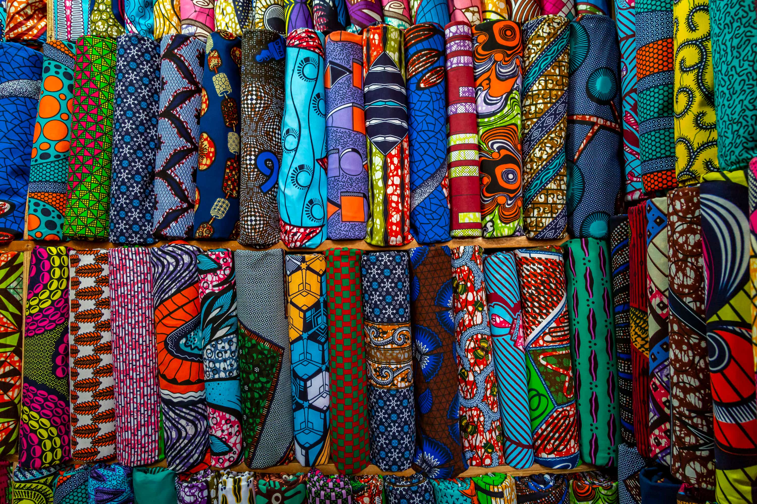 assorted-color textiles